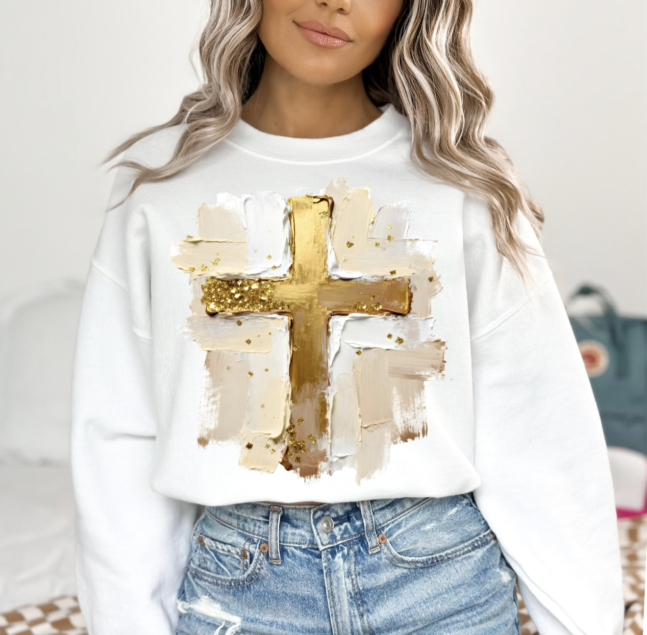 Cross brushstrokes