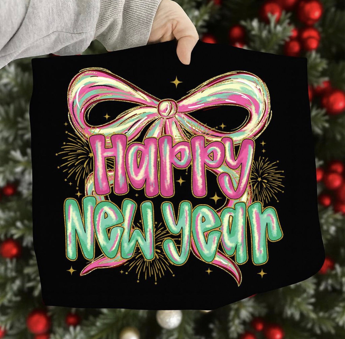 Happy New Year painted