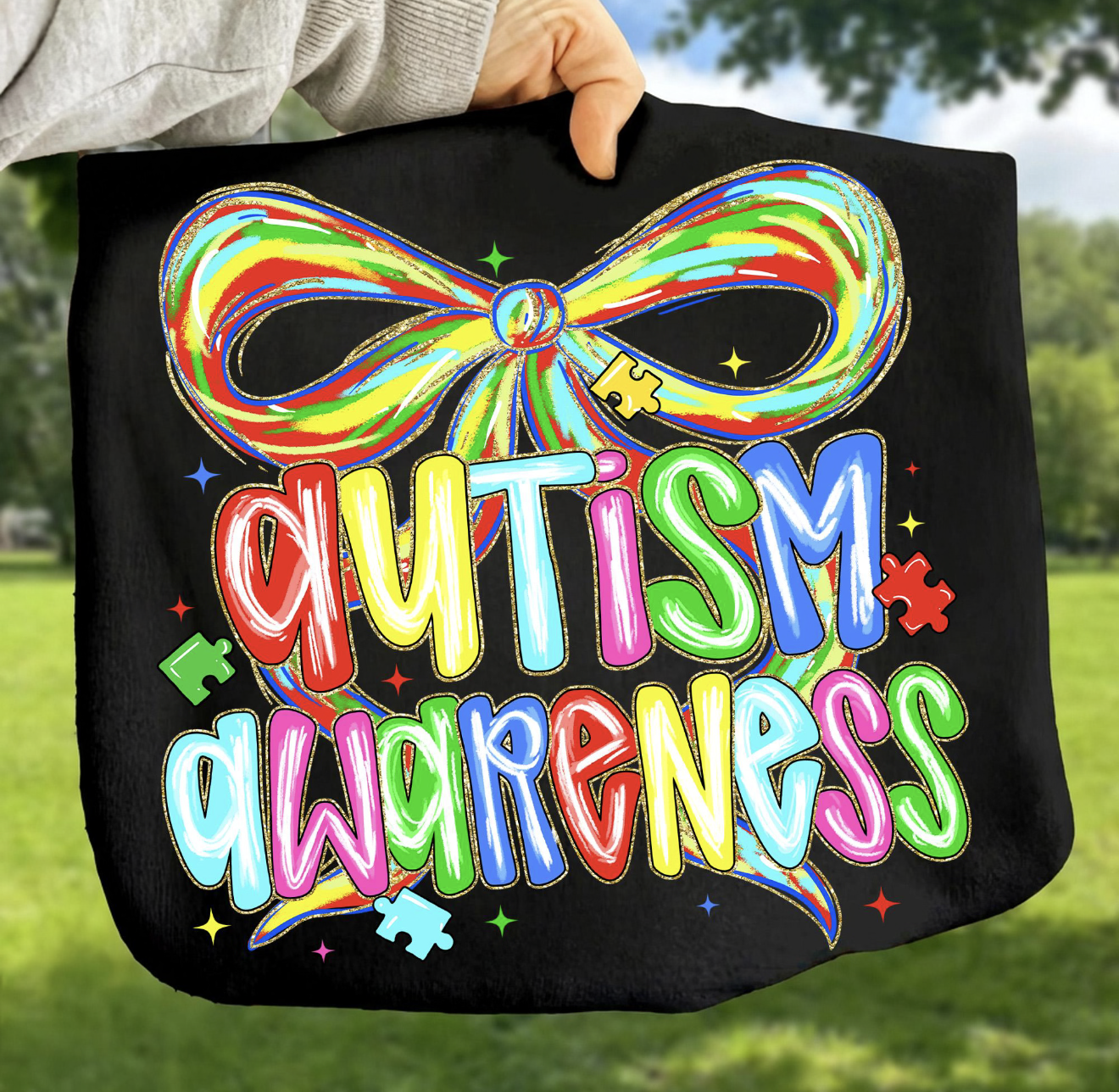 Painted autism awareness