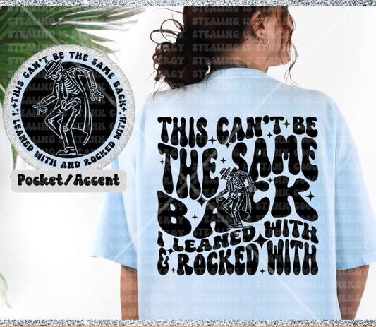 The same back