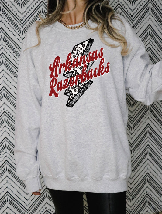 Arkansas Razorback Lightning bolt