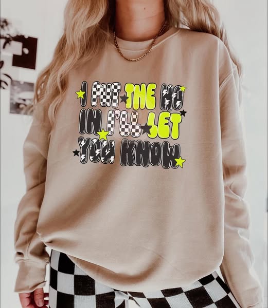 I put the no in I'll let you know