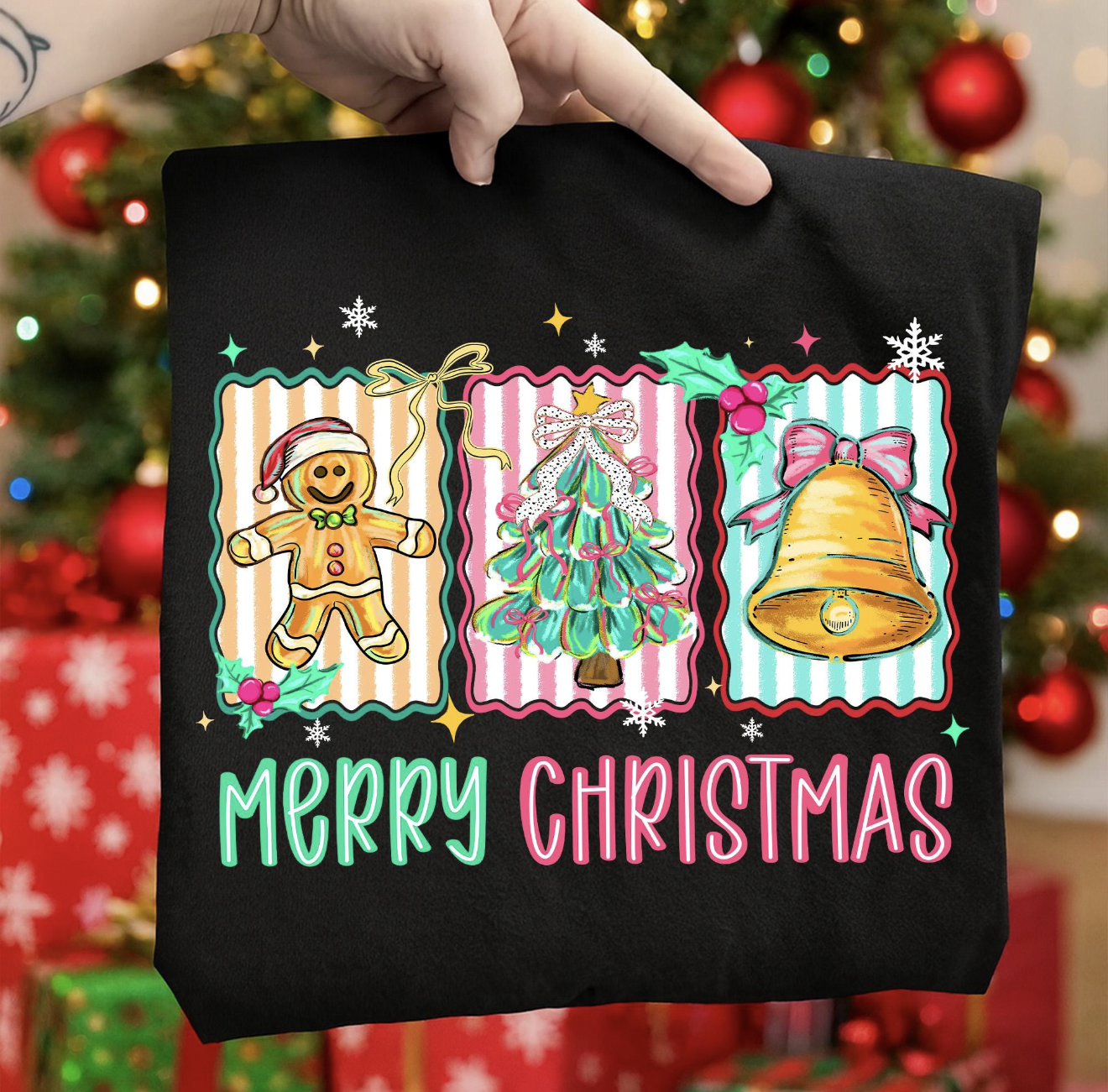 Merry Christmas stripes