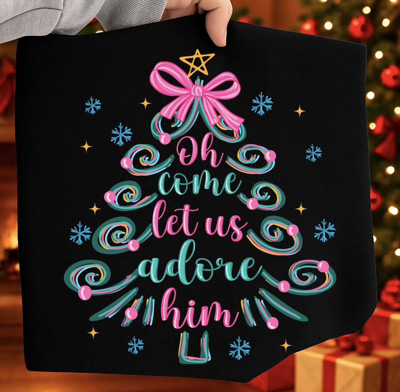 Tree Oh come let us adore him