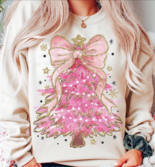 Pink Glitter Tree