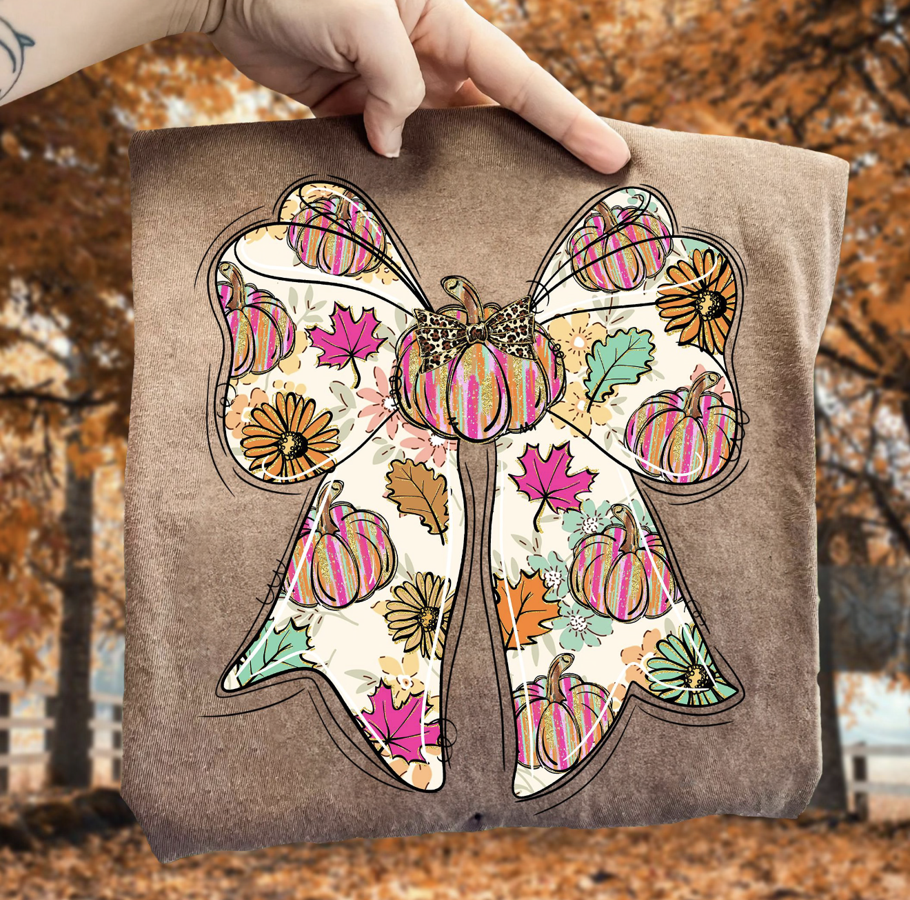 Floral Fall Bow