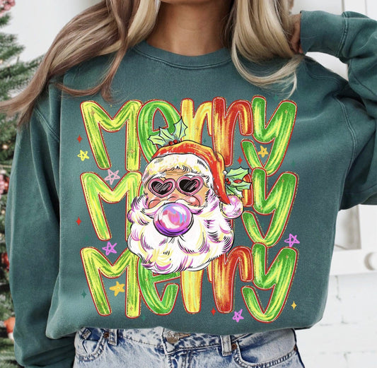 Merry Merry Merry paint strokes