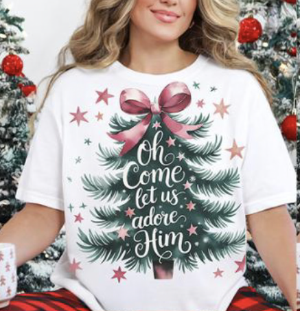 Oh come let us adore him tree