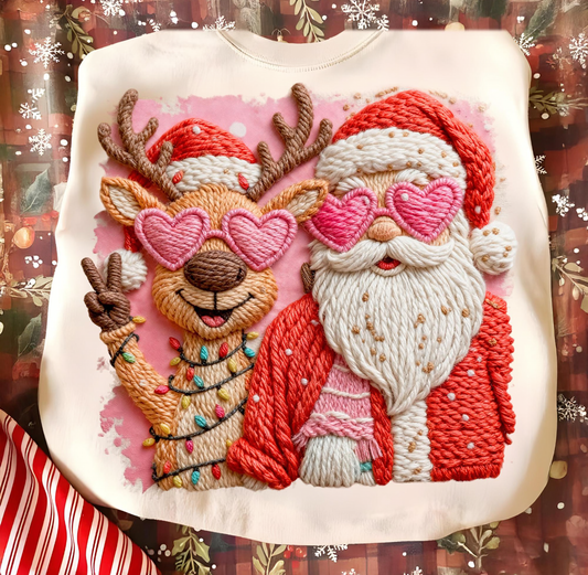 Santa & reindeer yarn