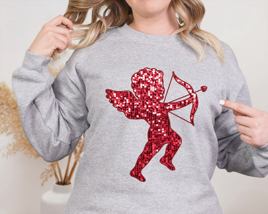 Cupid red sequins