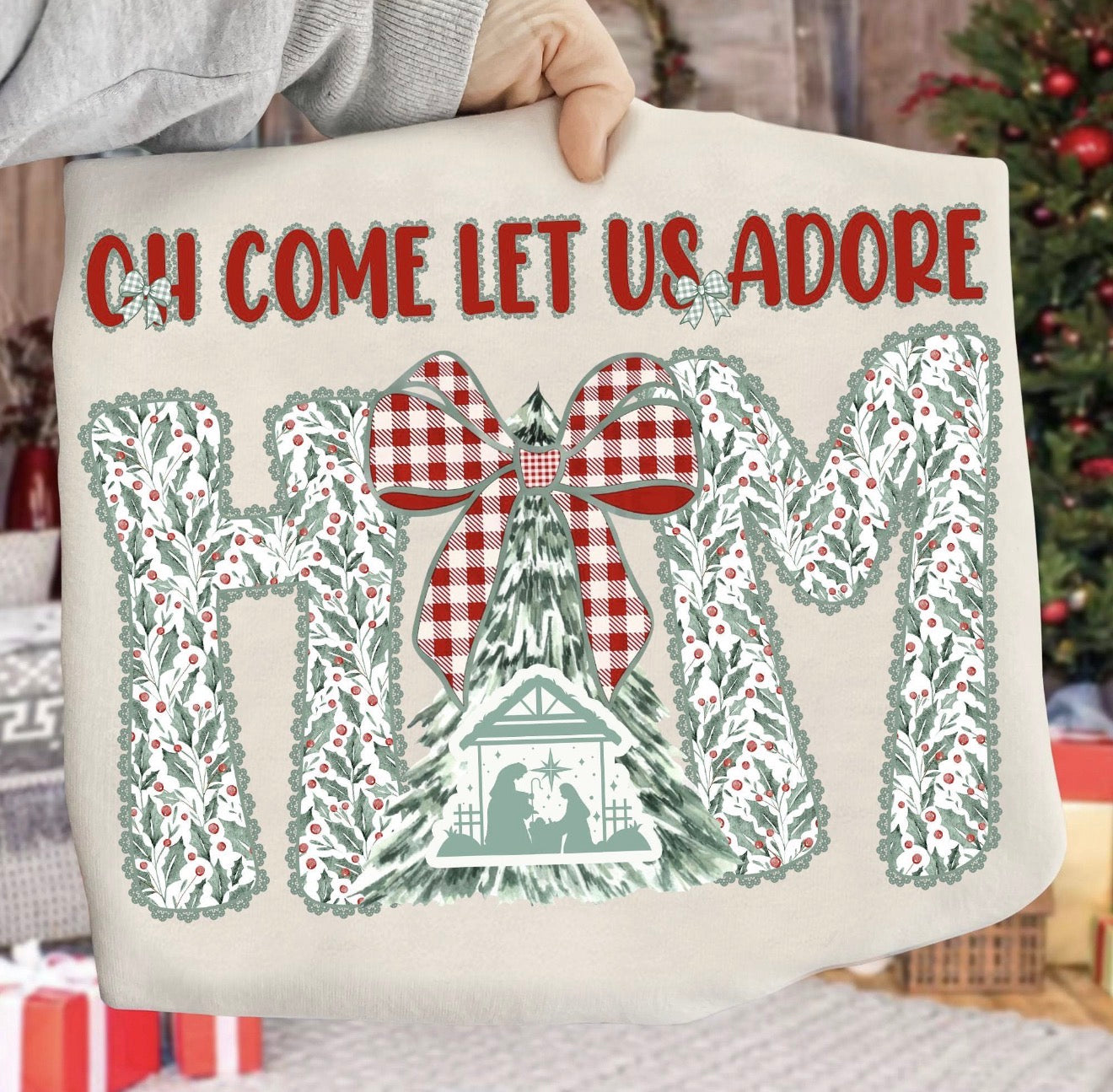 Oh come let us adore him bow