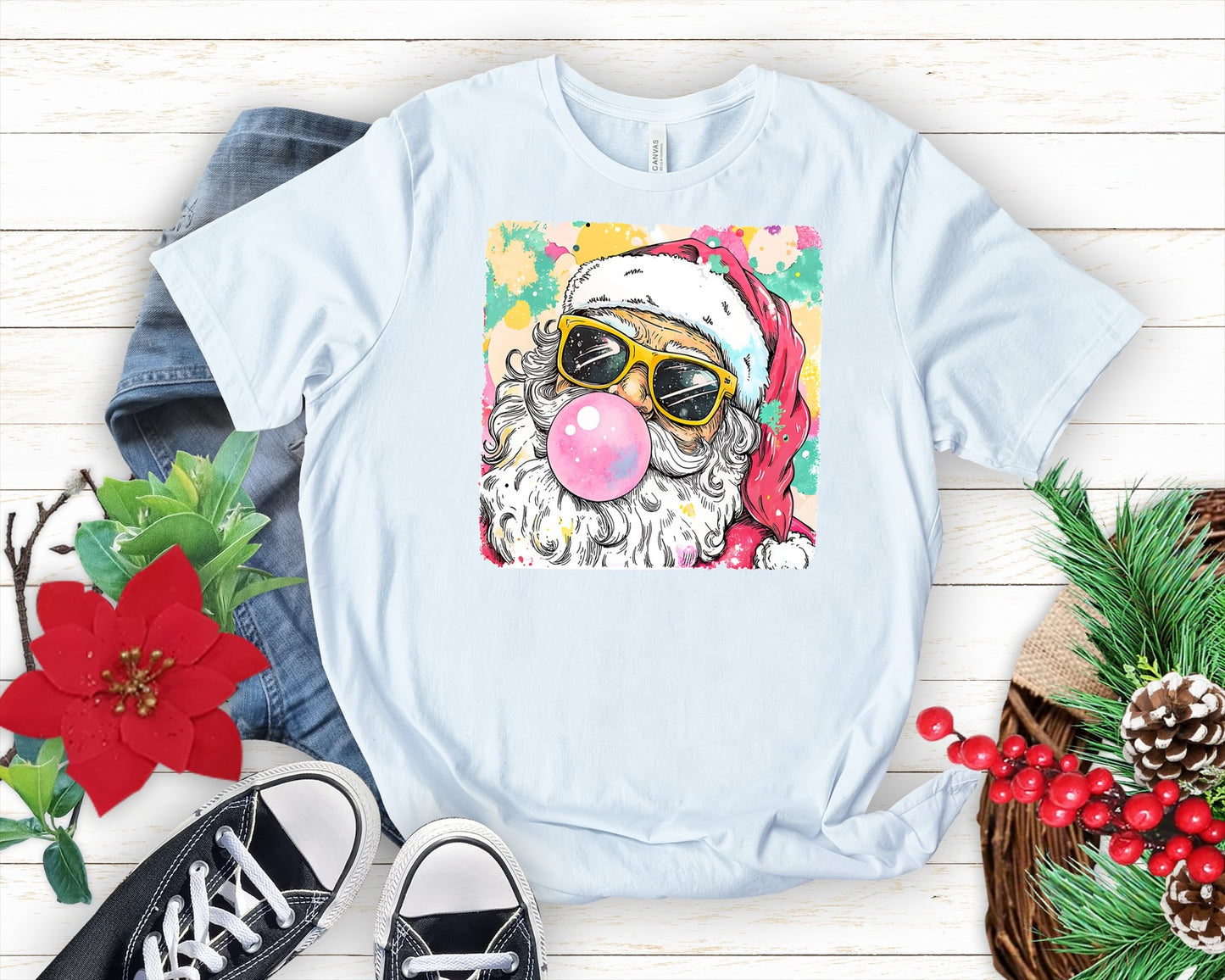 Santa Bubble Brushstroke