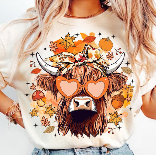 Fall Shaggy Cow