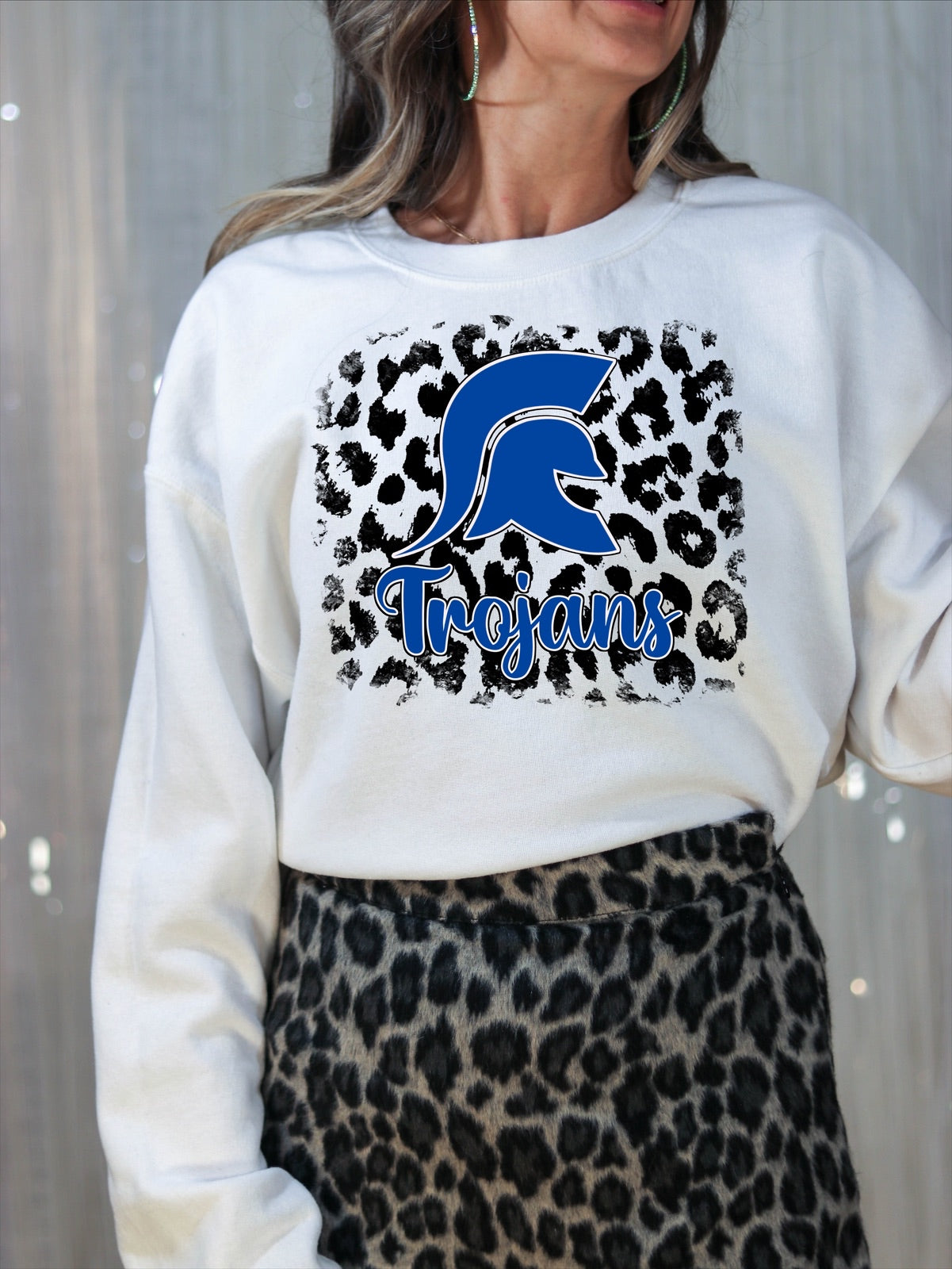 Trojan leopard background