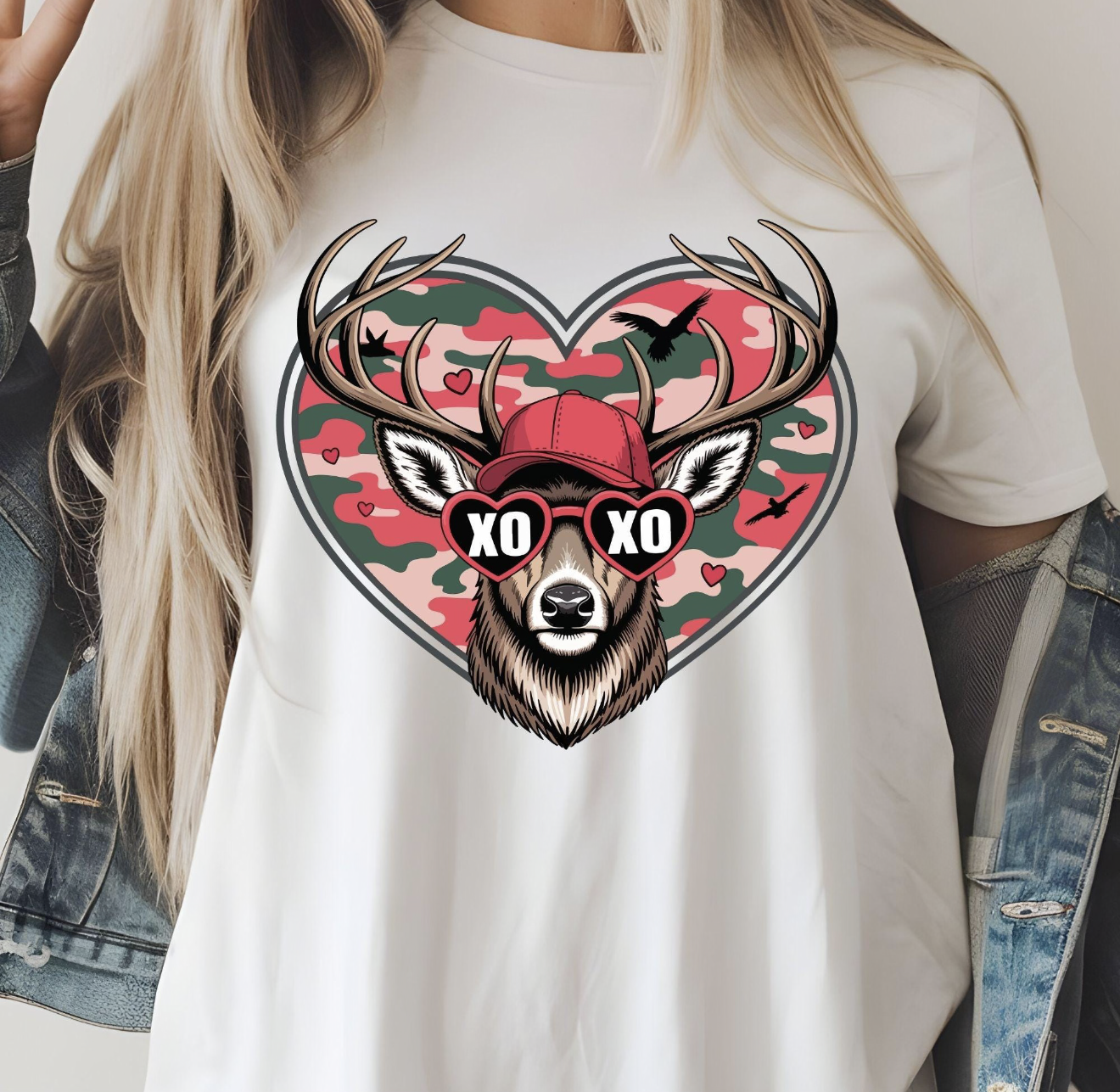 XOXO Deer Heart