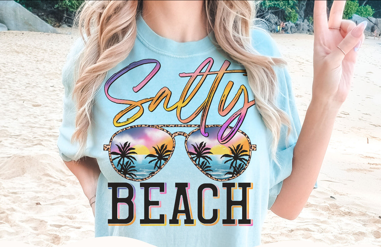 Salty beach