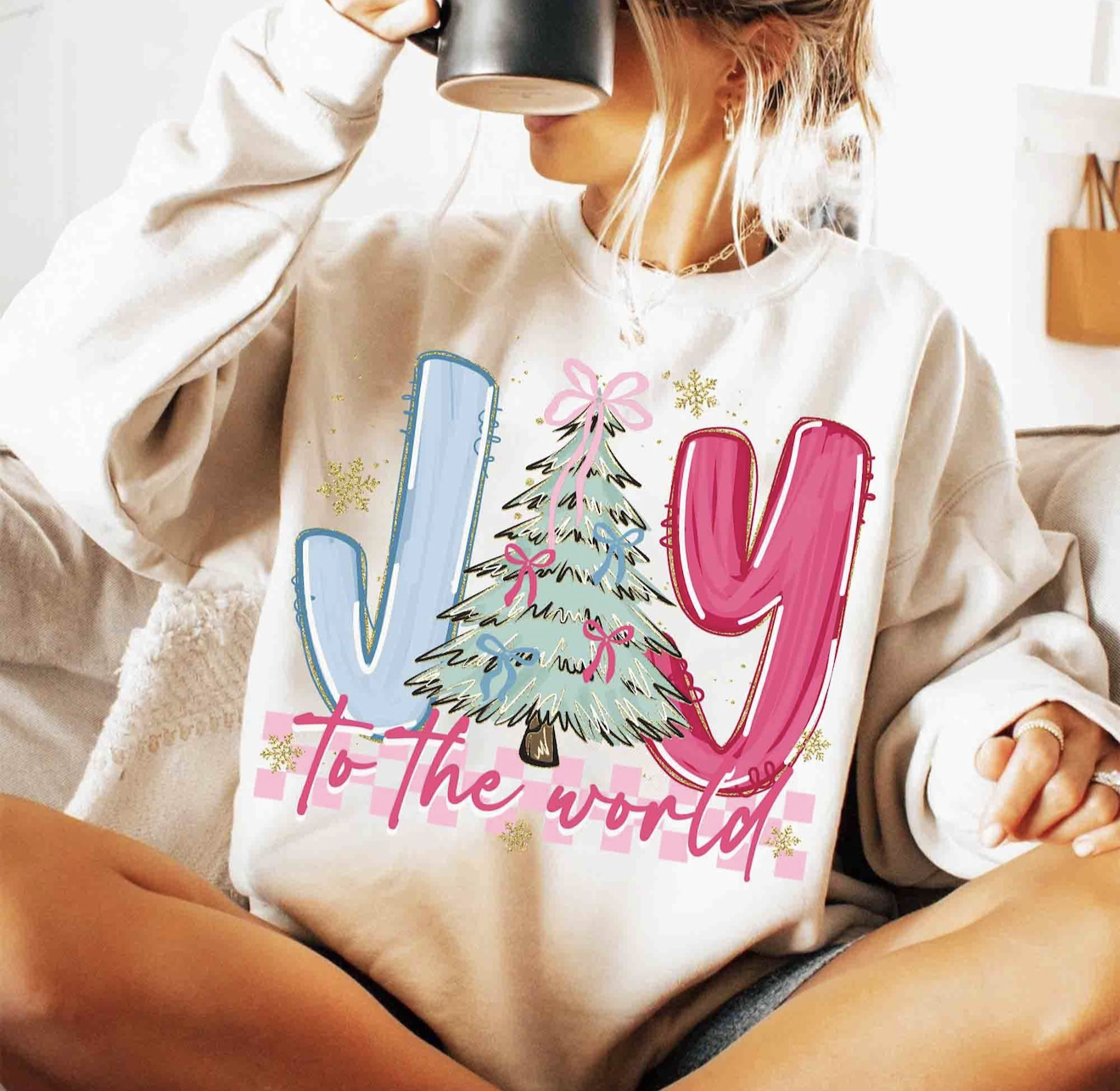 Joy to the world checkered
