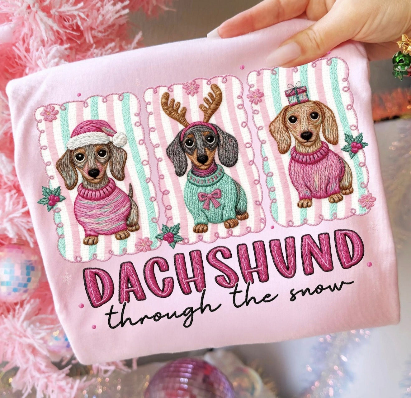 Dachshund through the snow