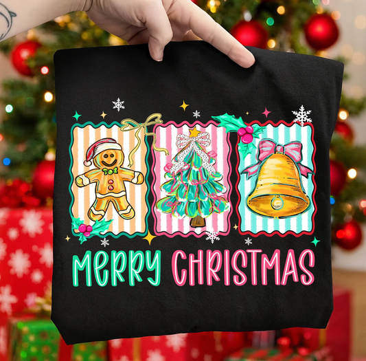 Merry Christmas stripes