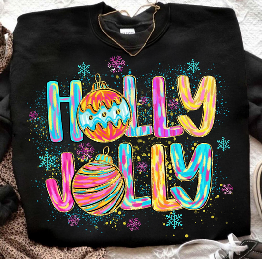 Holly Jolly brush strokes