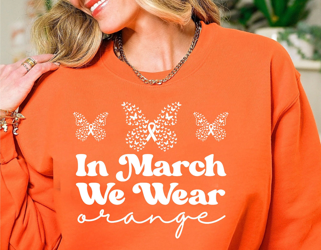 In March we wear orange