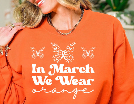 In March we wear orange