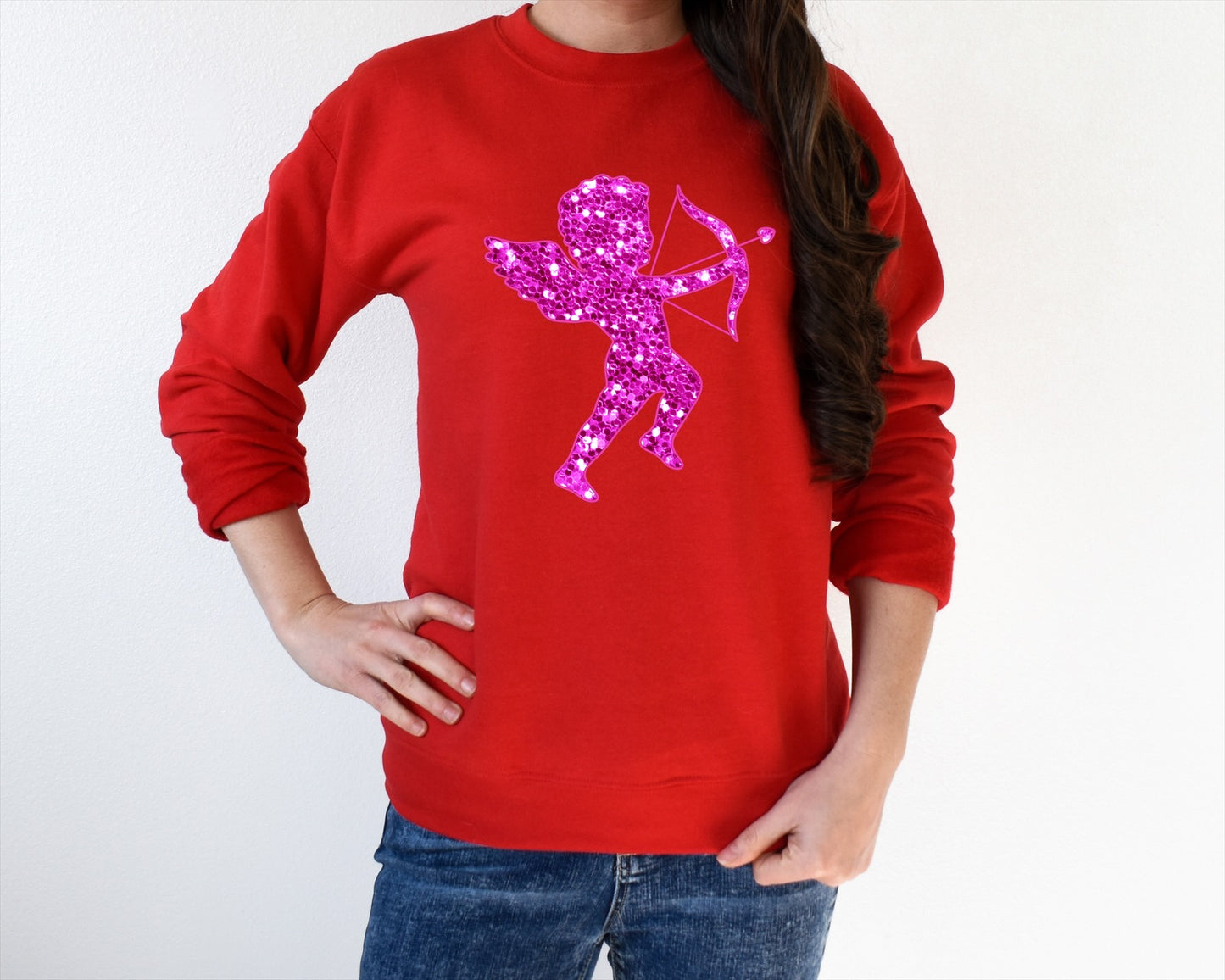 Cupid pink sequins