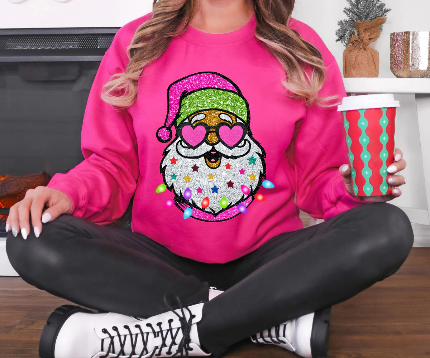 Glitter Santa