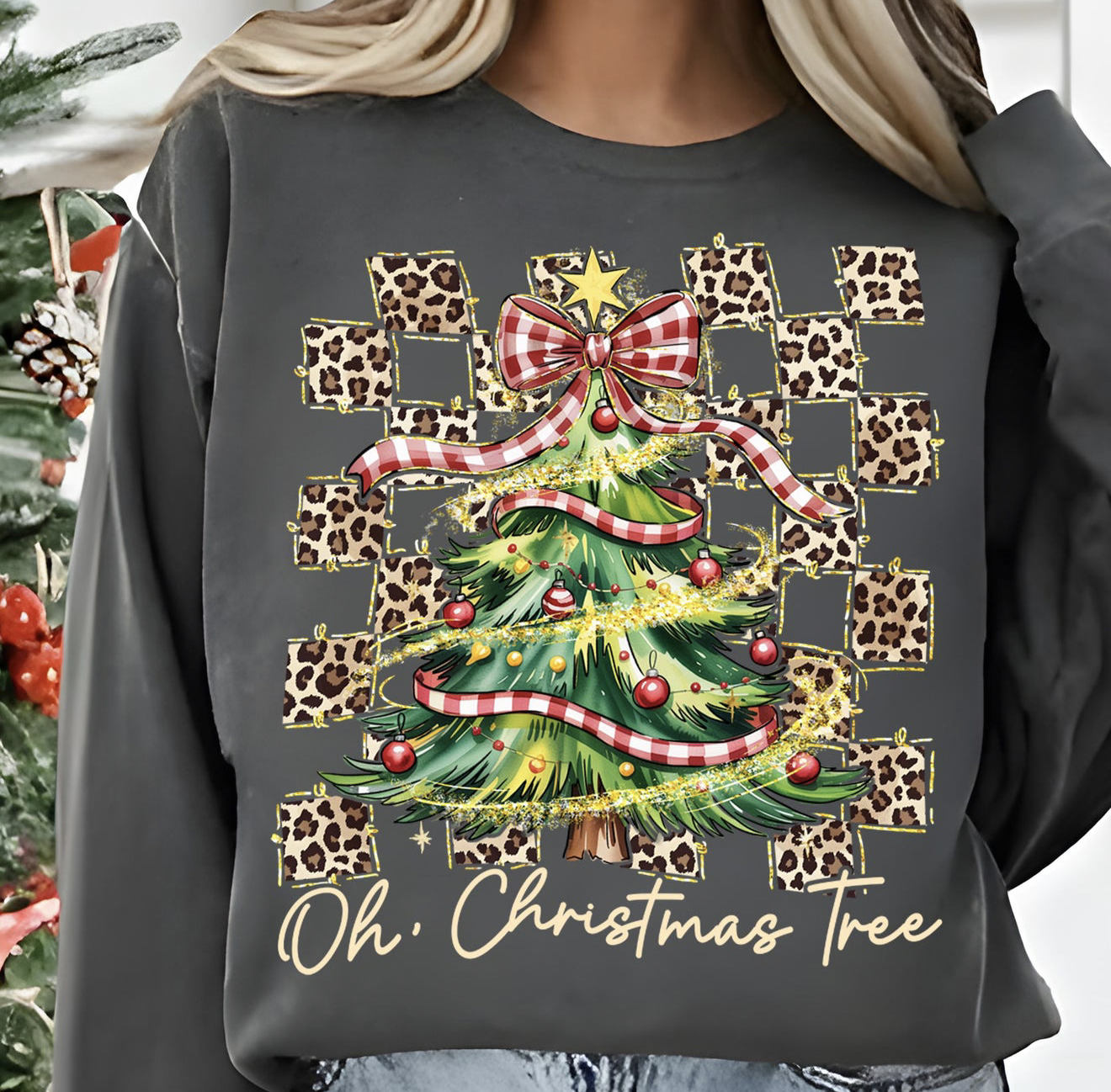 Oh Christmas Tree Leopard