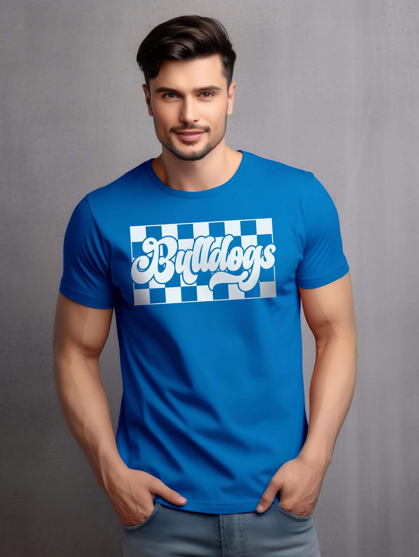 Vintage checkered Bulldogs