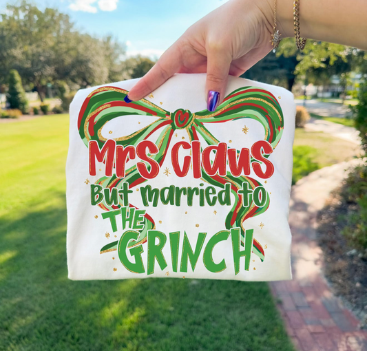 Mrs Claus but married to the Grinch