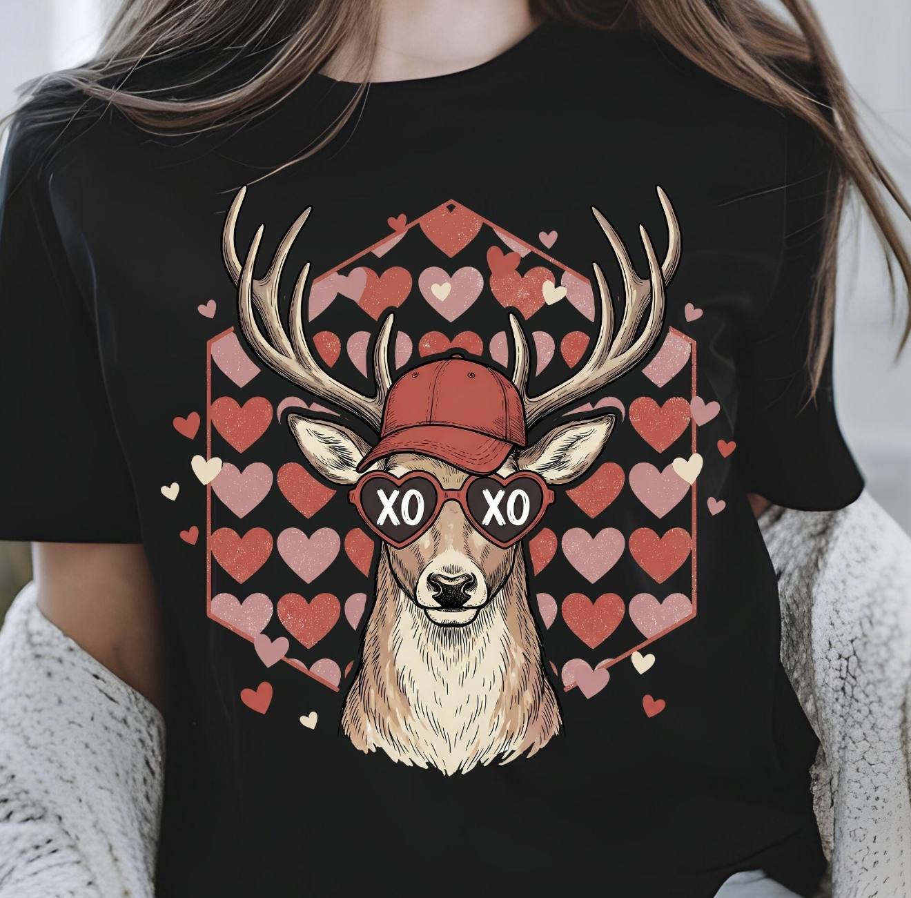 XOXO Deer Hearts