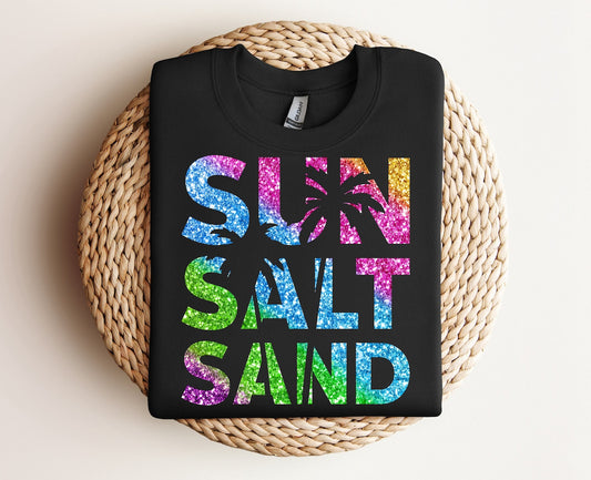 Sun salt sand faux glitter