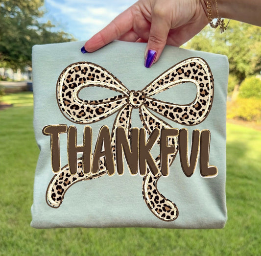 Thankful Leopard Bow