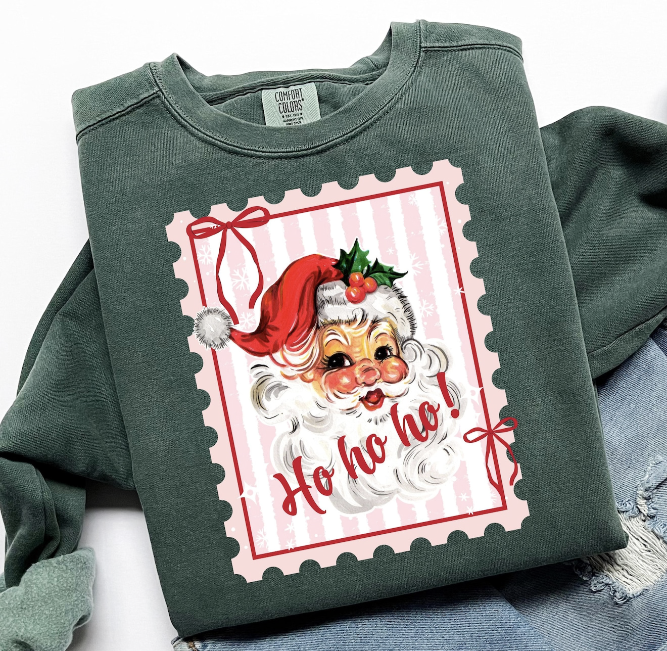 Ho Ho Ho Santa Stamp