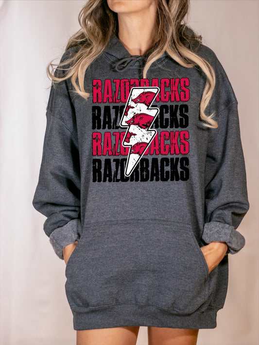 Razorbacks lightning bolt