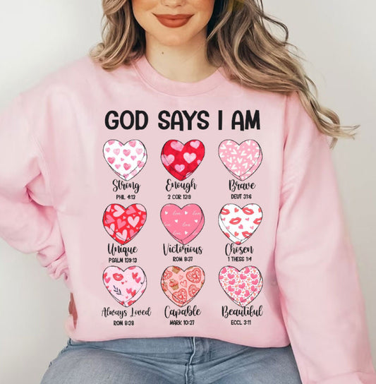 God says I am hearts